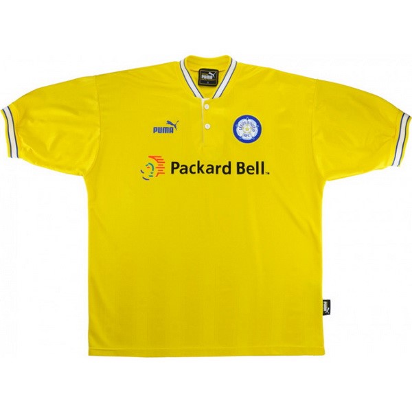 Camiseta Leeds United Replica Segunda Ropa Retro 1997 1998 Amarillo